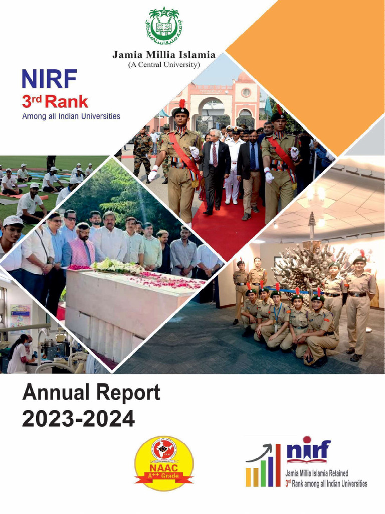 Httpsjmi - Ac.inuploadmenuuploaduniversity Annual Report English 2023 2024  PDF | PDF
