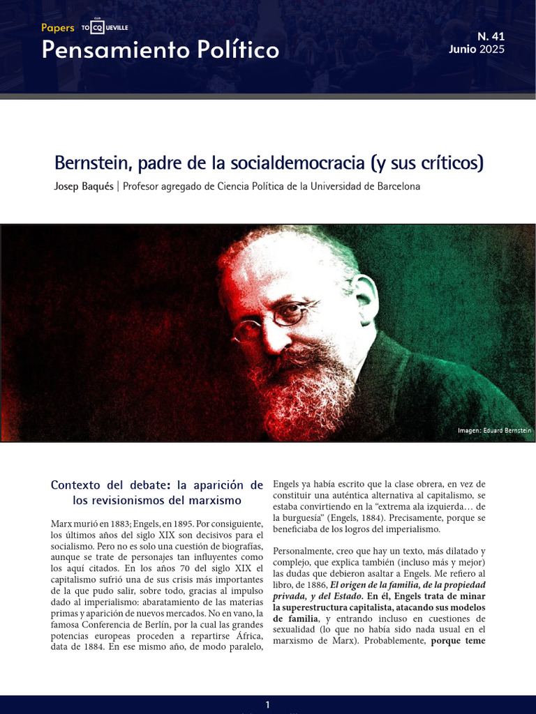 Bernstein y la revisión del marxismo | PDF | marxismo | Karl Marx