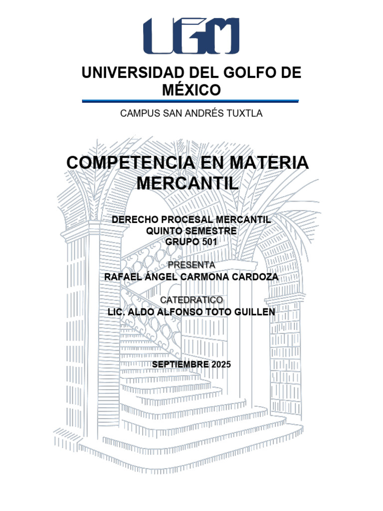 Competencia en Derecho Procesal Mercantil | PDF | Caso de ley | Ley ...