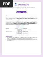 AGM Proxy Form Template | PDF