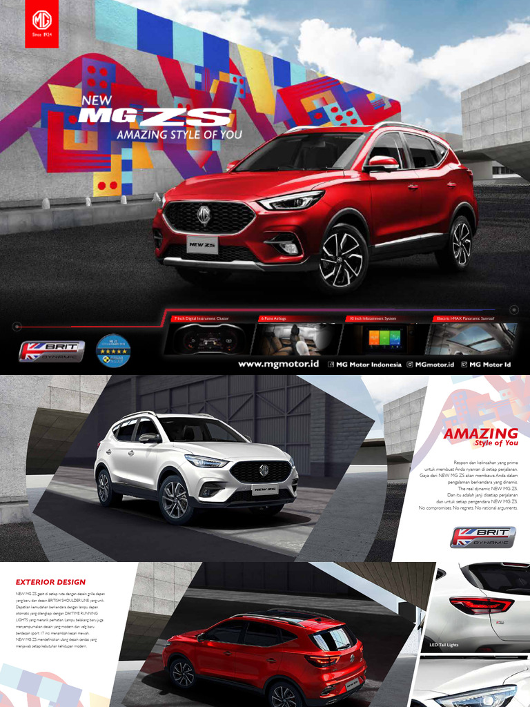 Spesifikasi dan Fitur NEW MG ZS | PDF