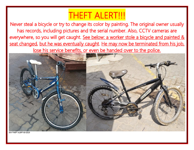 Theft Alert Bicycle | PDF