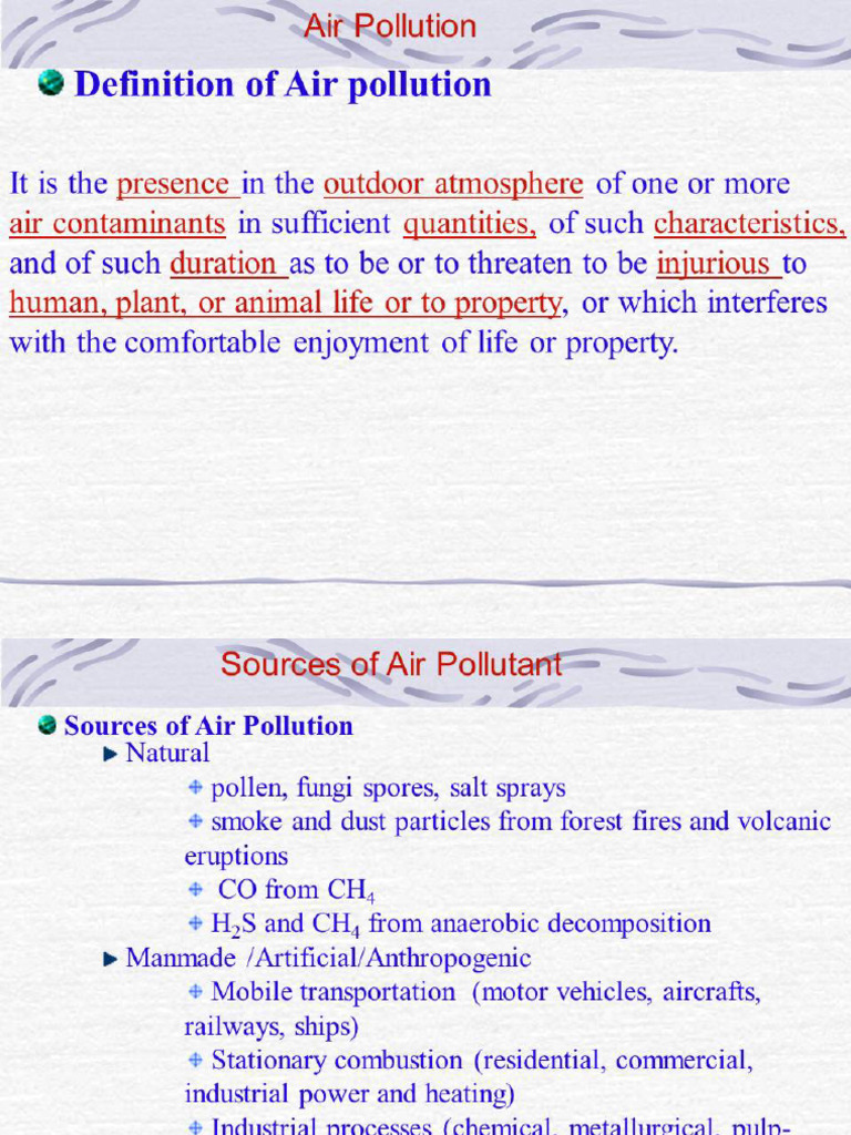Air Pollution | PDF