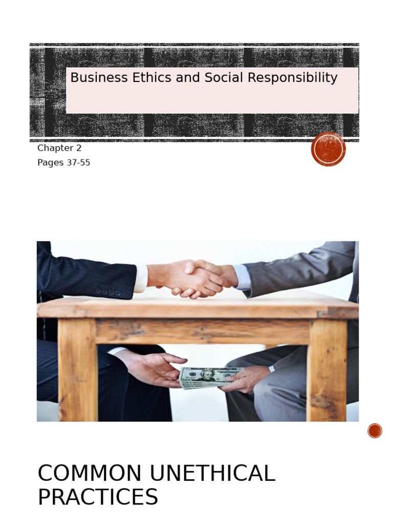 Unethical Business Practices Explained | PDF | Bribery | Business Ethics