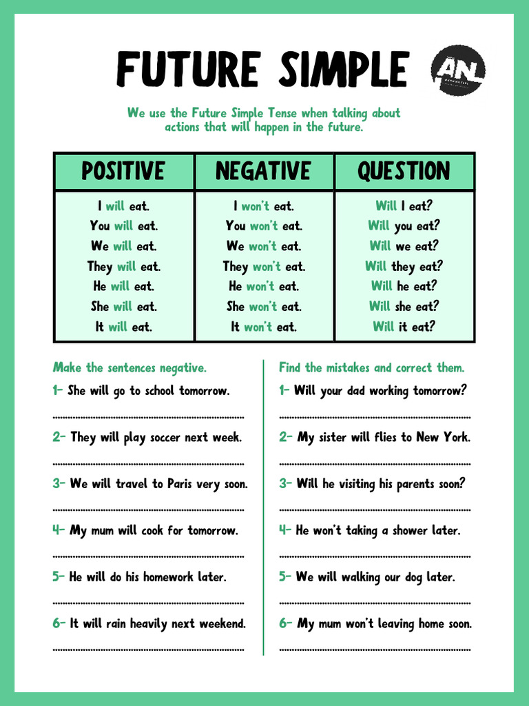 Future Simple Tense Practice | PDF | Language Families | Linguistics