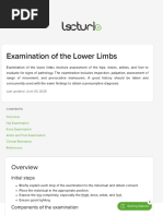 Palpation Techniques for Lower Extremities | PDF | Foot | Knee