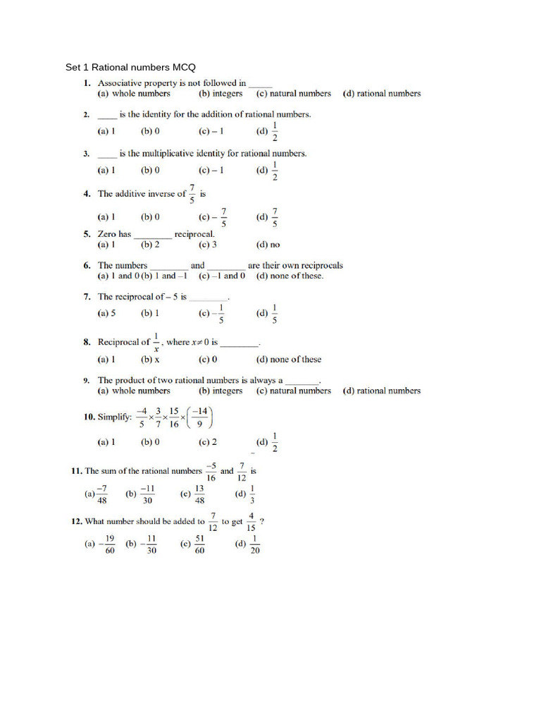 Class 7 Maths Test 7th | PDF