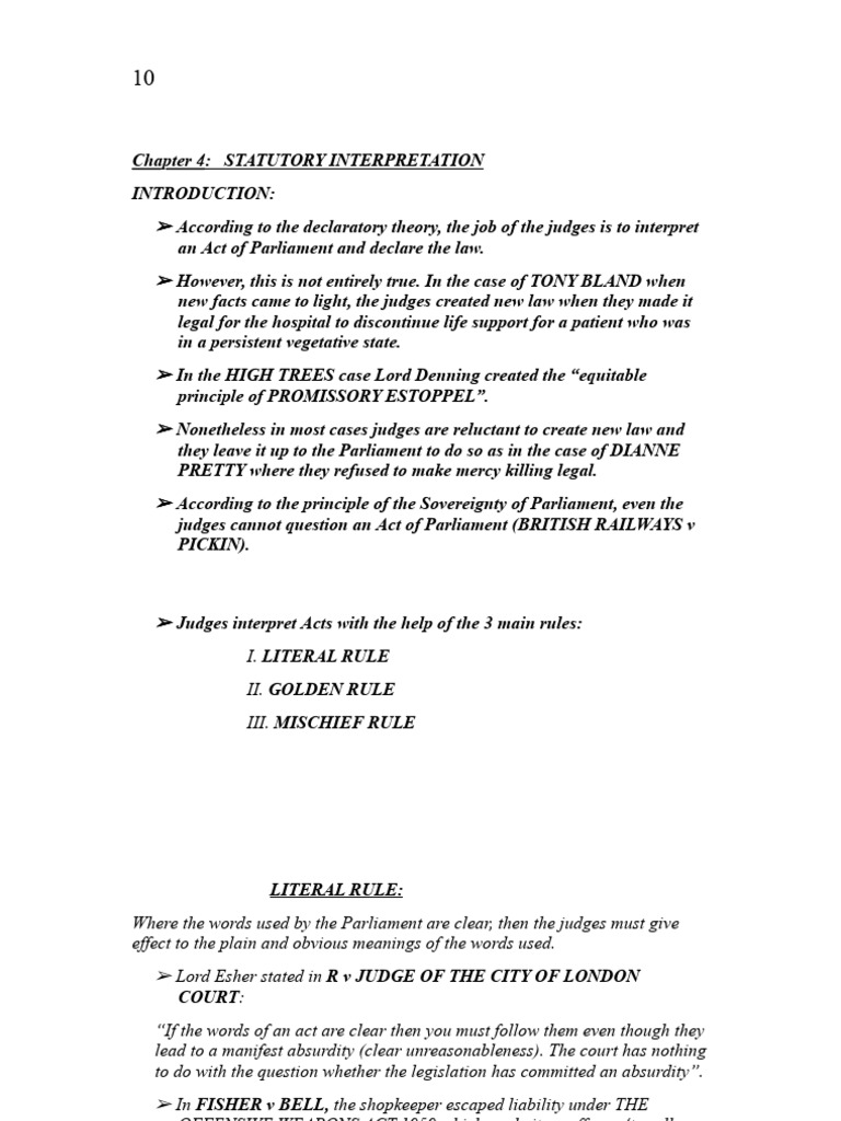 Understanding Statutory Interpretation Rules | PDF | Plain Meaning Rule ...
