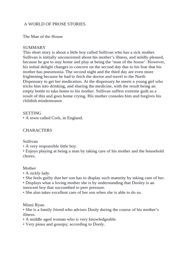 A World of Prose: Family Tales | PDF | Emma (Novel)