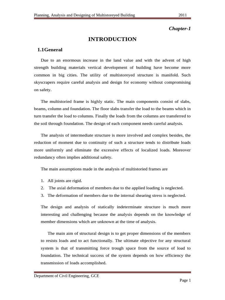 Multistoreyed Building Design Guide | PDF | Strength Of Materials ...
