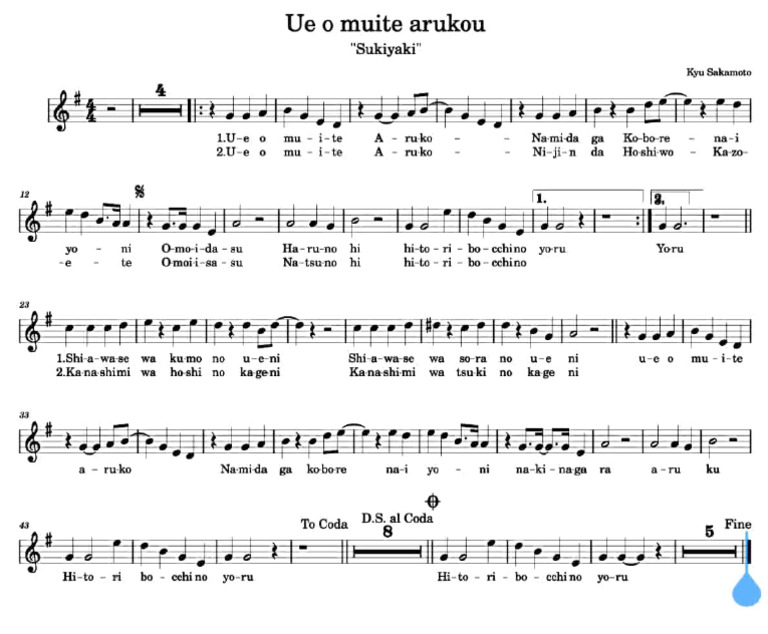 Ue o Muite Arukou | PDF