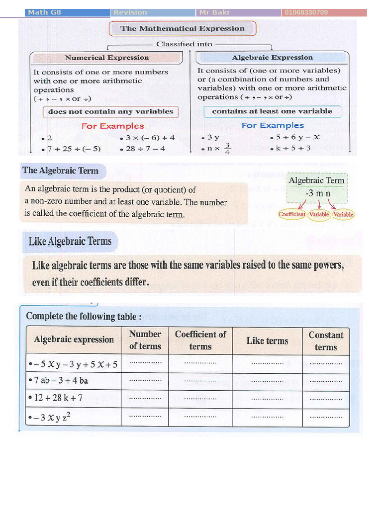 Math G8 | PDF