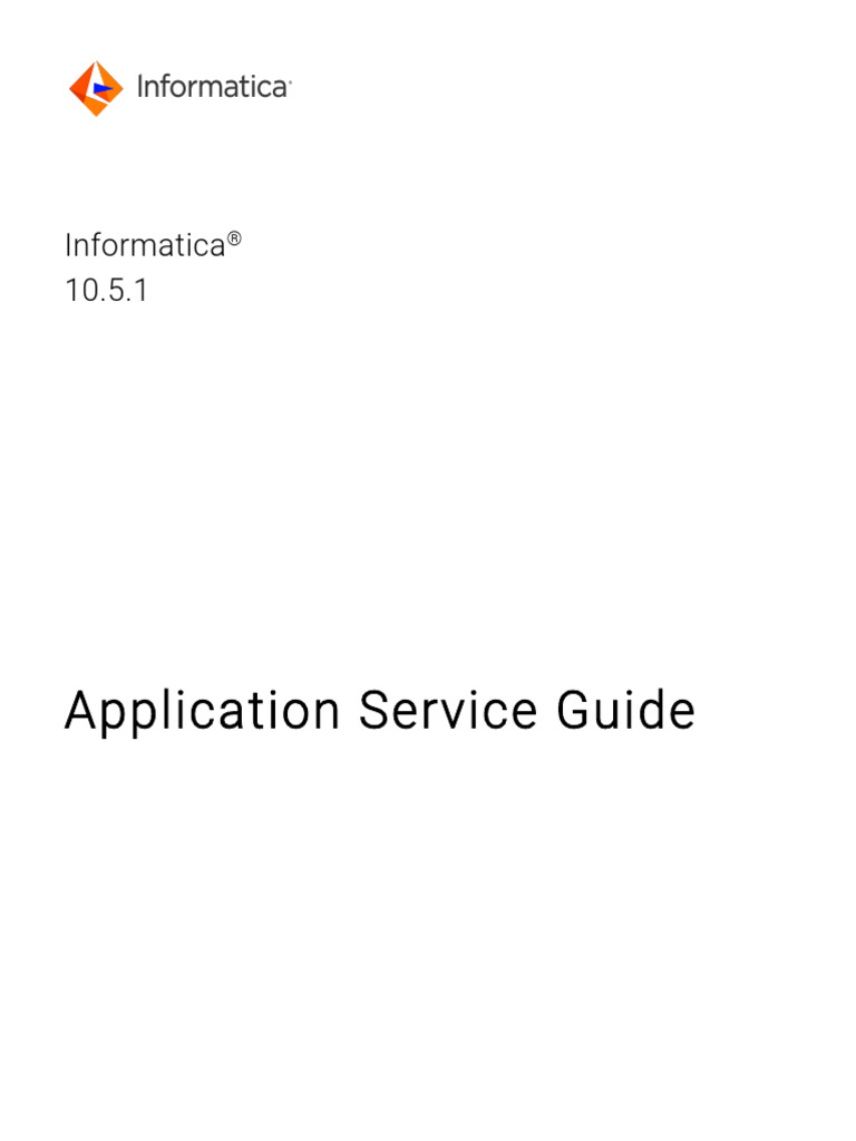 Informatica 10.5.1 Application Guide | PDF | Copyright | Software