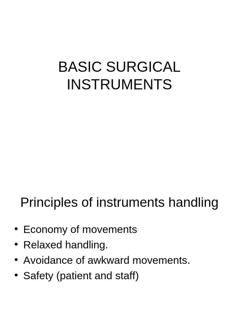 Essential Surgical Instruments Guide | PDF | Surgical Suture