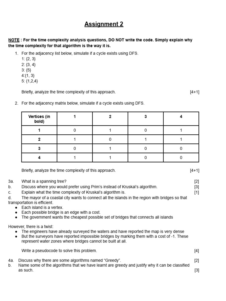 Assignment 2 - MZG | PDF | Time Complexity | Combinatorics