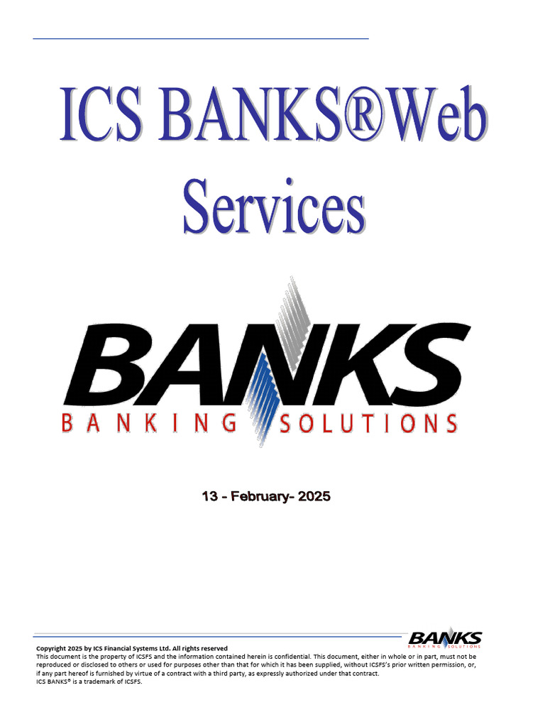 ICS BANKS® Web Services Overview | PDF | Computing