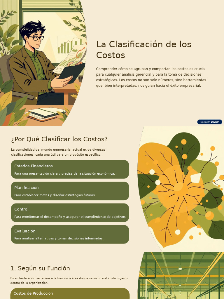 Clasificación de Costos Empresariales | PDF | Economias | Business