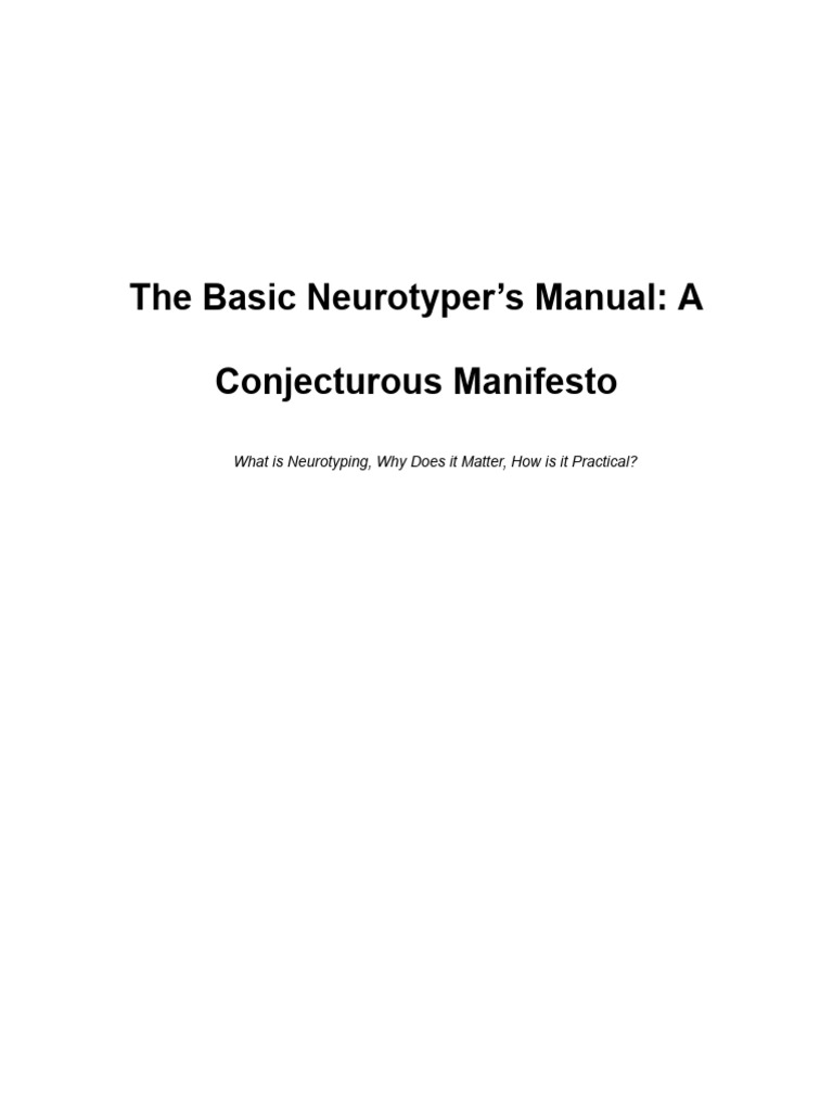 Understanding Neurotyping Systems | PDF | Thought | Mind