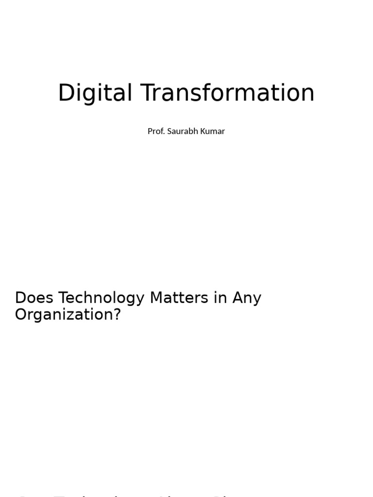 Digital Transformation Strategies Explained | PDF | Artificial ...