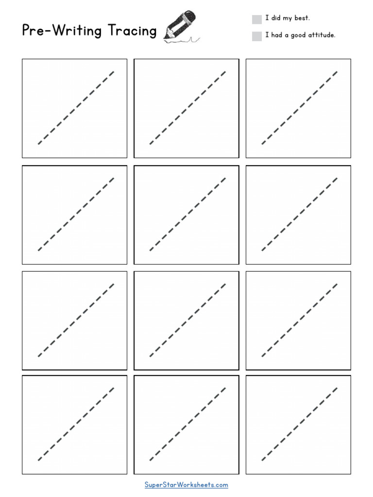 Pre Writing Worksheets Page 8 | PDF