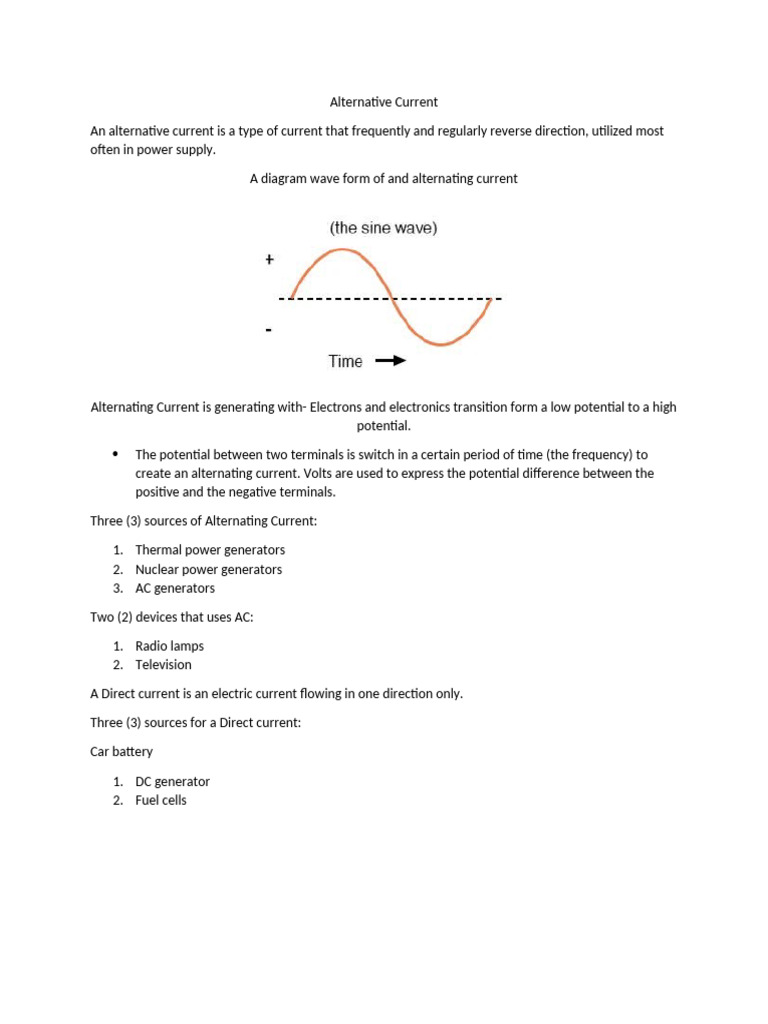 Overview of Alternating Current Devices | PDF