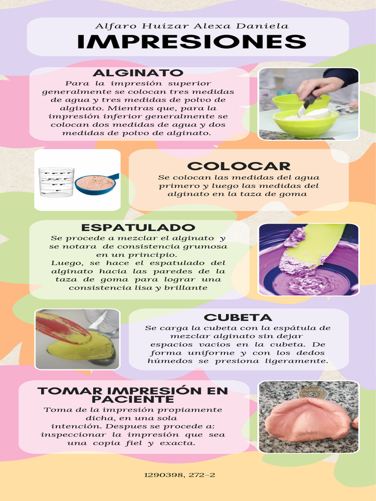 Mezcla y Aplicación de Alginato | PDF