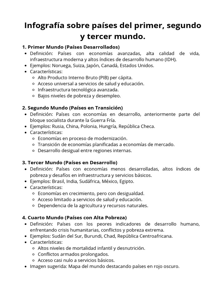 Definición de Primer Mundo | PDF