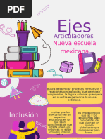 Ejes Articuladores de la NEM | PDF | Inclusión (Educación) | Pensamiento