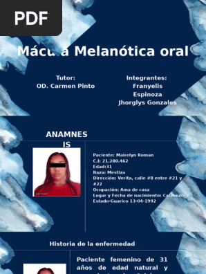 macula melanotica oral caso clinico MELANOMA DE MUCOSA DermaConcepto #MculaMelanticaOral La mcula melantica