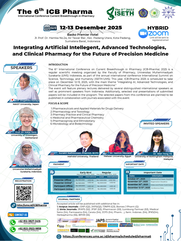 ICB Pharma 2025 Conference Details | PDF | Pharmacy | Biology