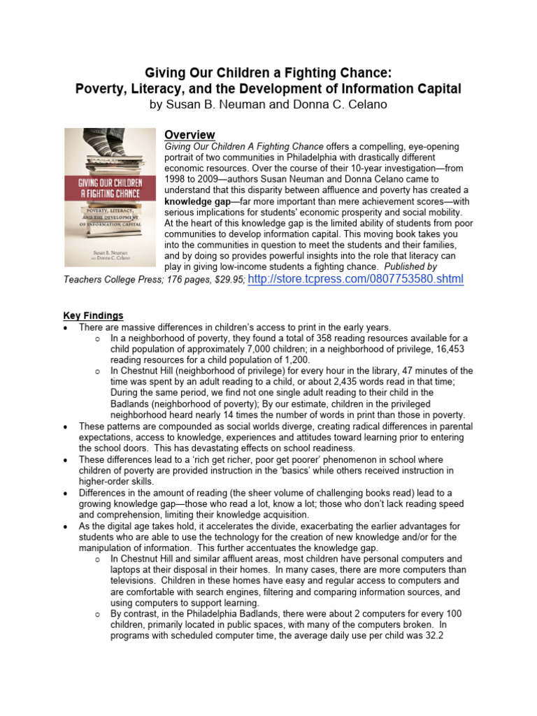 Bridging the Knowledge Gap for Kids | PDF | Learning