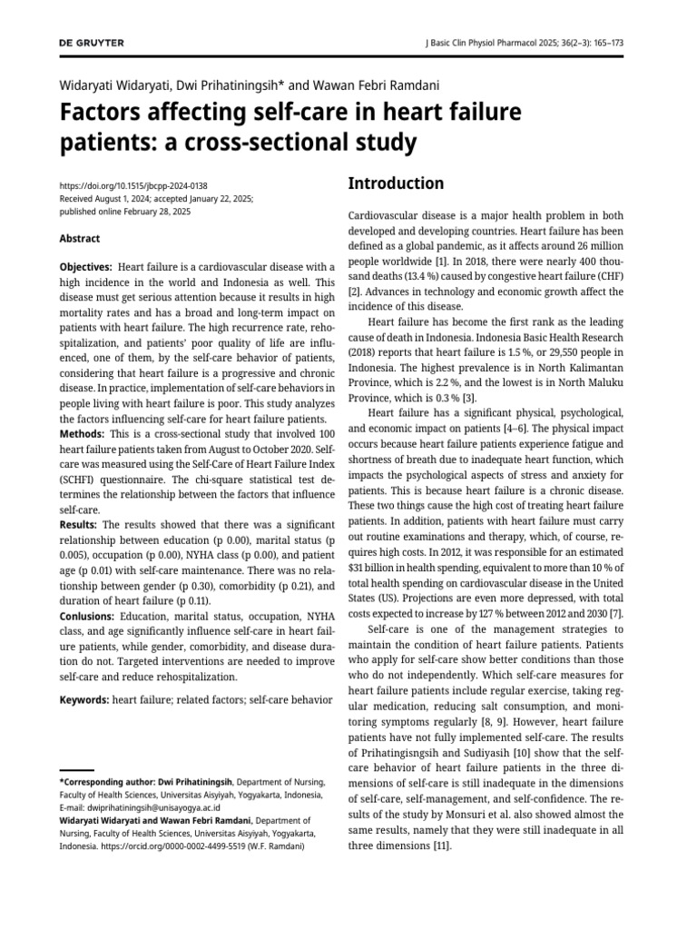 Widaryati, Prihatiningsih & Ramdani 2025 | PDF | Heart Failure ...