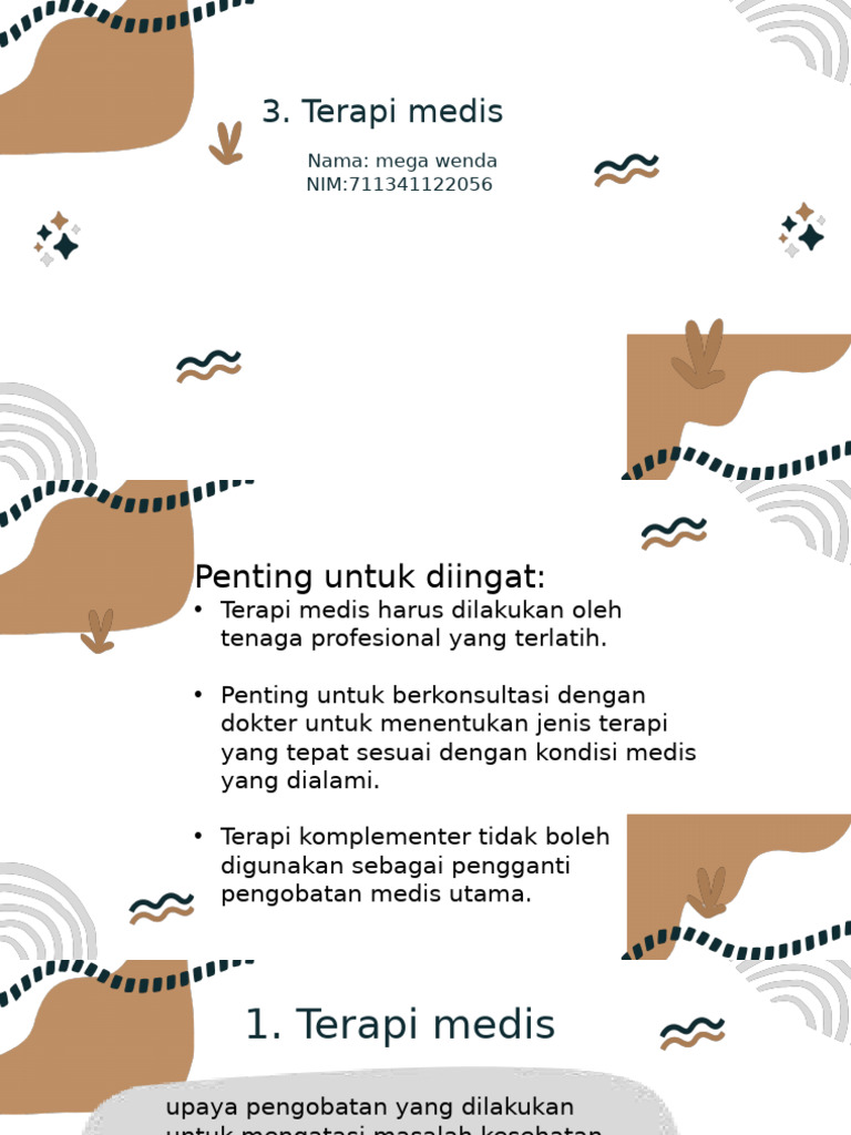 Jenis-Jenis Terapi Medis dan Pentingnya | PDF