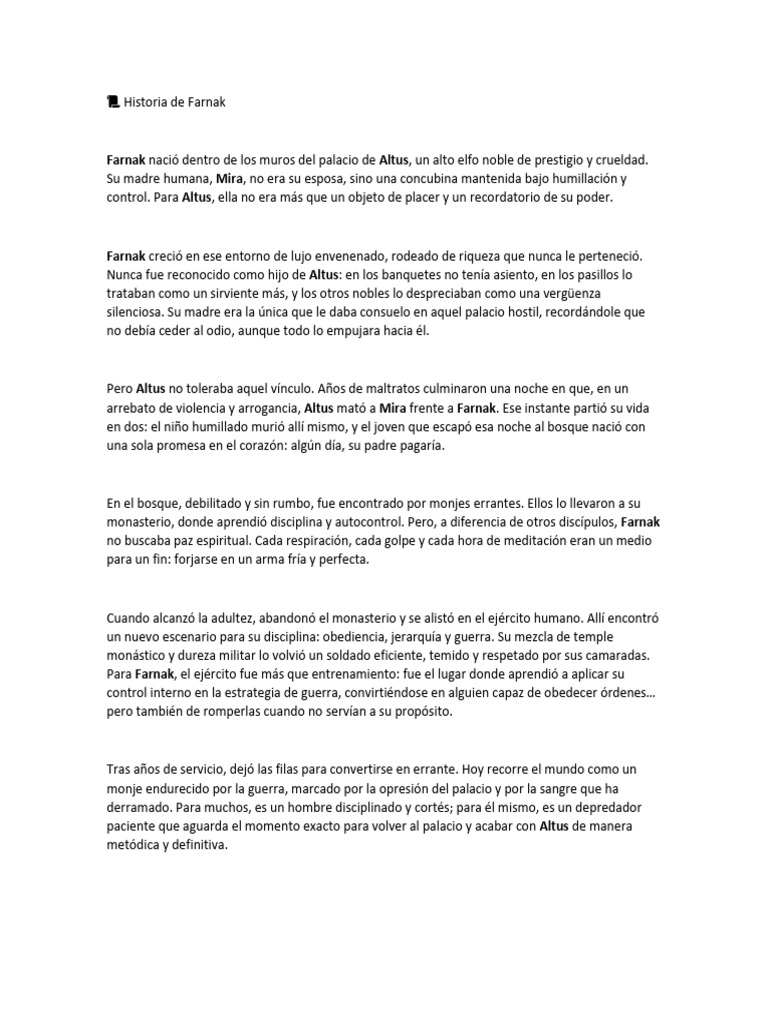 Historia de Farnak | PDF