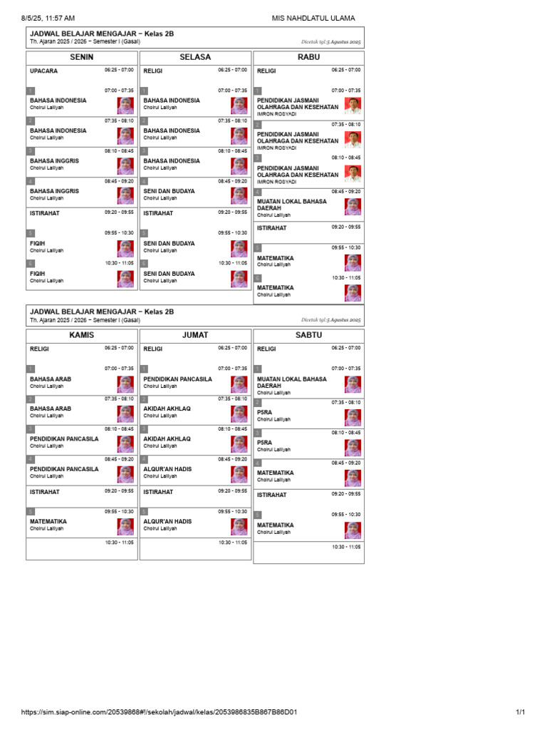 Kelas 2B-1 | PDF
