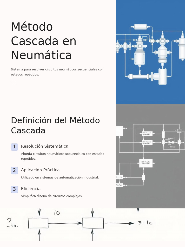 Método Cascada en Circuitos Neumáticos | PDF