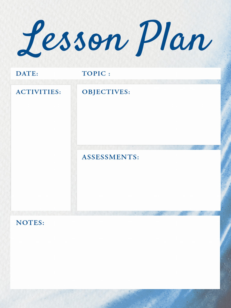 Lesson Plan Format | PDF