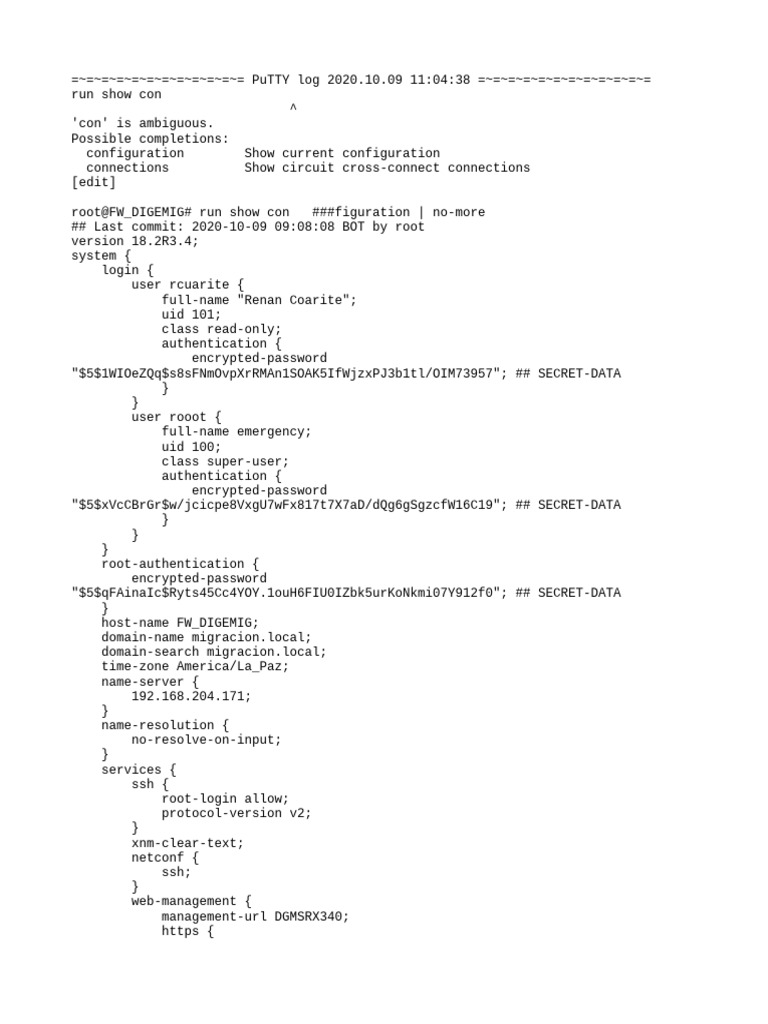 Toda La Config JUNIPER-1 | PDF | Virtual Private Network | Application ...