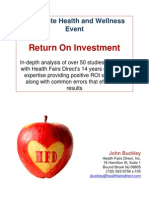 Download HFD - Corporate Health and Wellness Event - ROI Report 2011 by Health Fairs Direct SN91578643 doc pdf