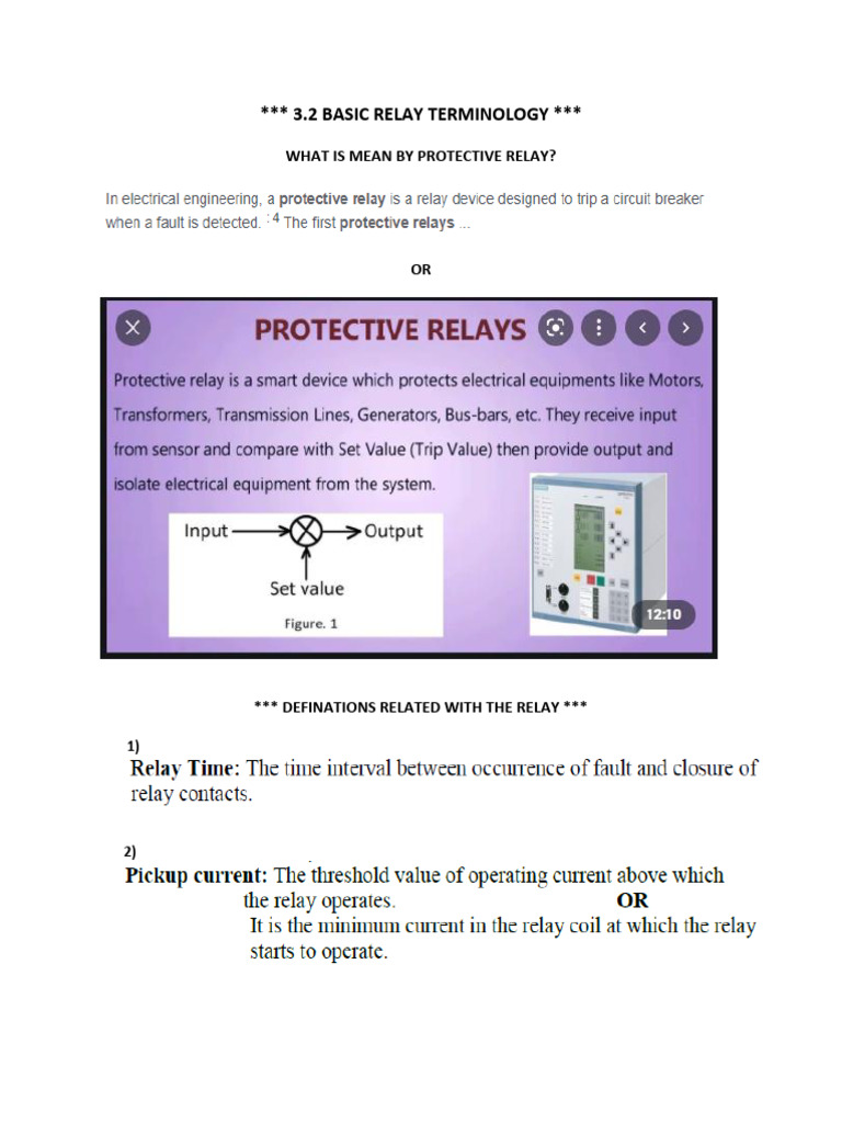 3.2 Basic Relay Terminology | PDF