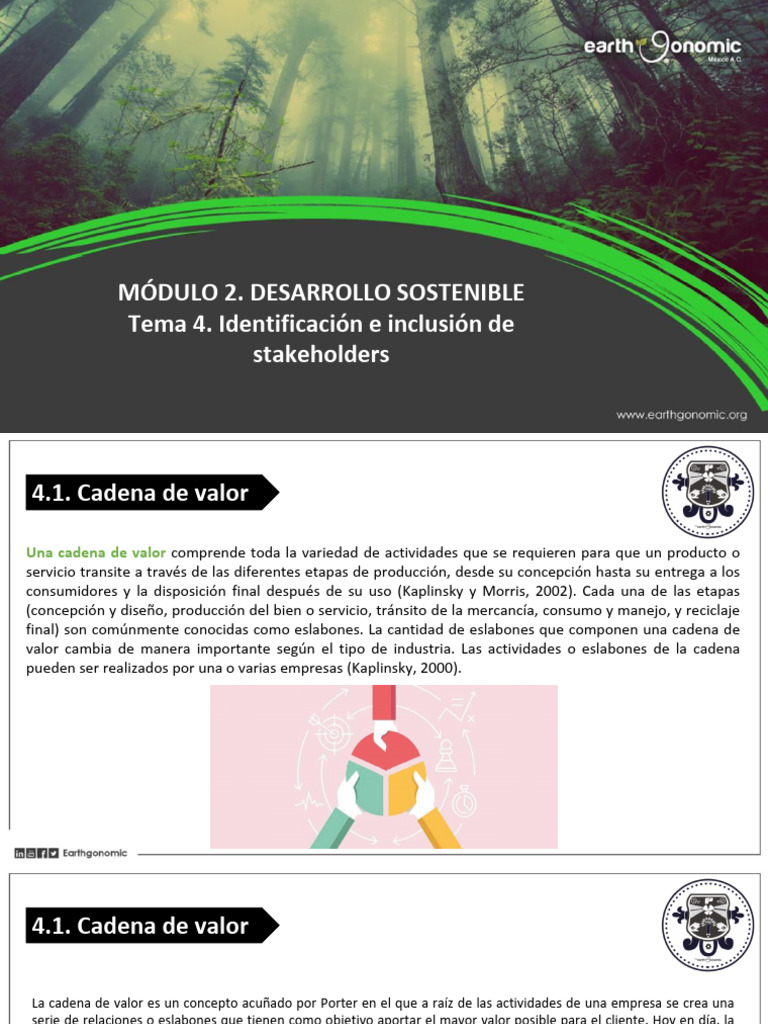 Cadena de Valor y Stakeholders en Empresas | PDF | Cadena de valor ...