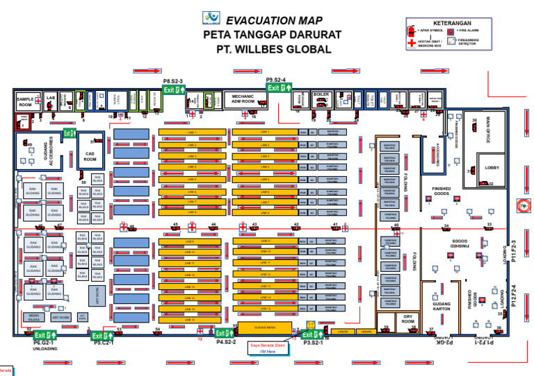 Evacuation Map f2 Update 2025.1 | PDF | Active Fire Protection | Fires