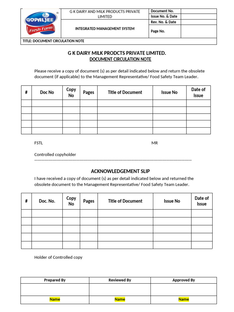 03 Document Circulation Ote | PDF | Cattle Products | Foods
