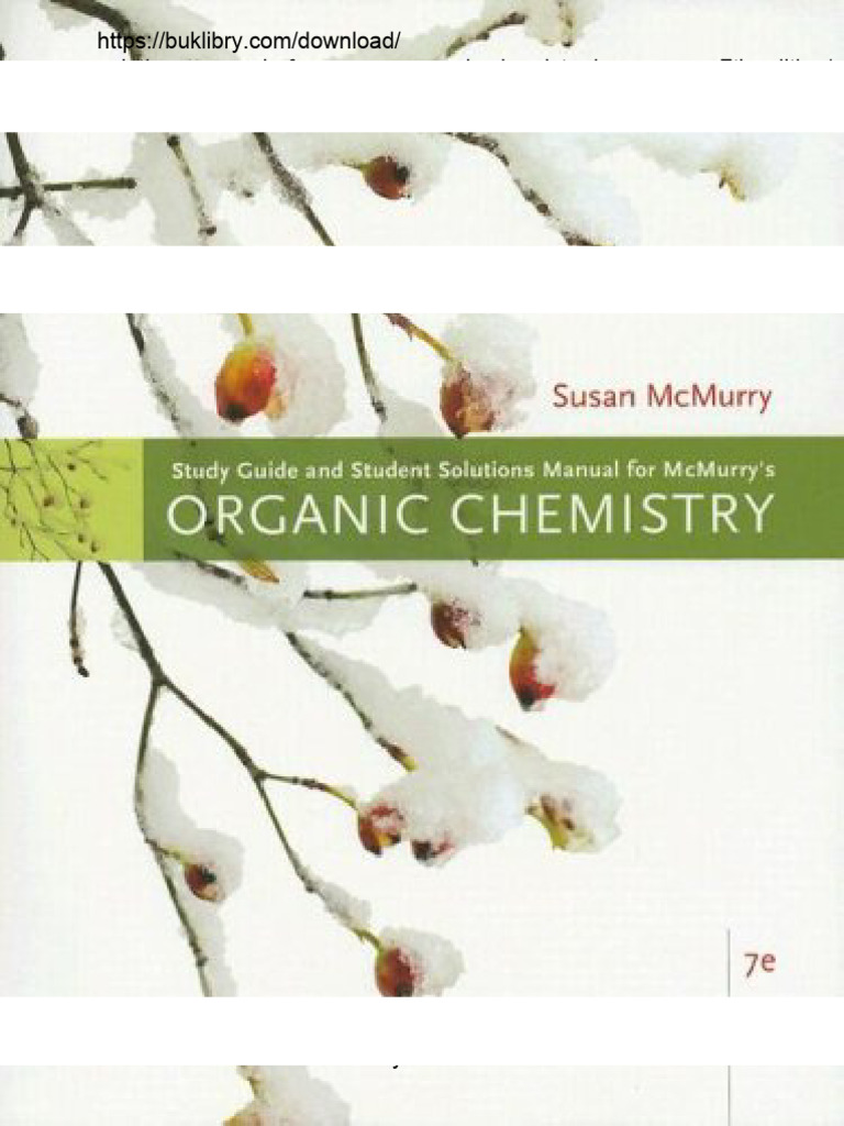 Mcmurry's Organic Chemistry 7th Solutions | PDF