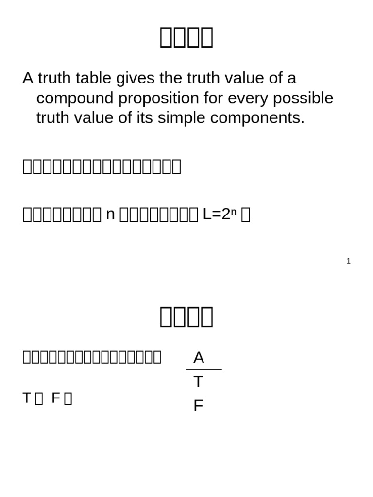 5 真值表法 | PDF