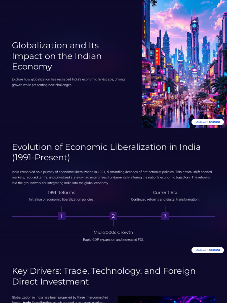 Globalization's Impact on India's Economy | PDF | Globalization | Economies