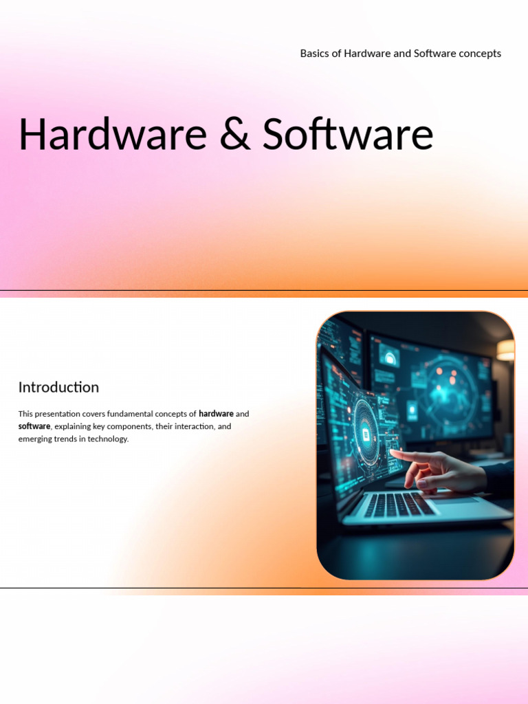Hardware and Software Fundamentals | PDF | Computer Hardware ...