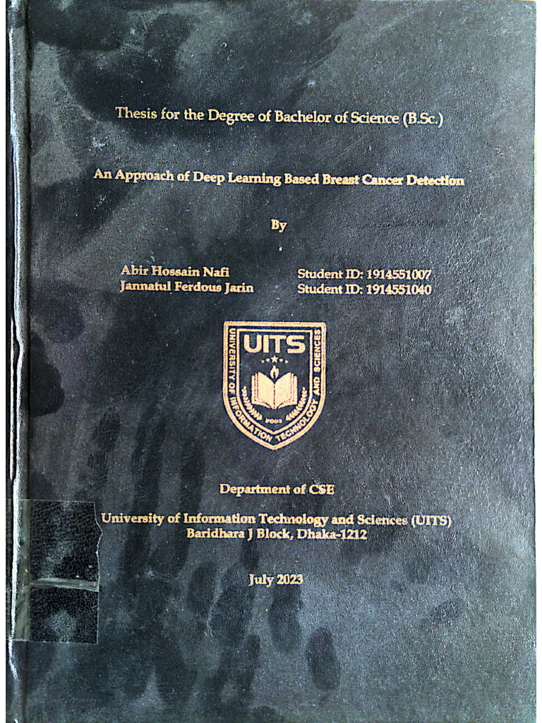 An Approach of Deep Learning Based Breast Cancer Detection | PDF