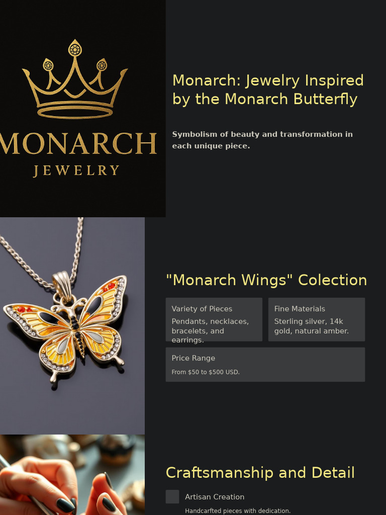 Monarch Butterfly Jewelry Collection | PDF