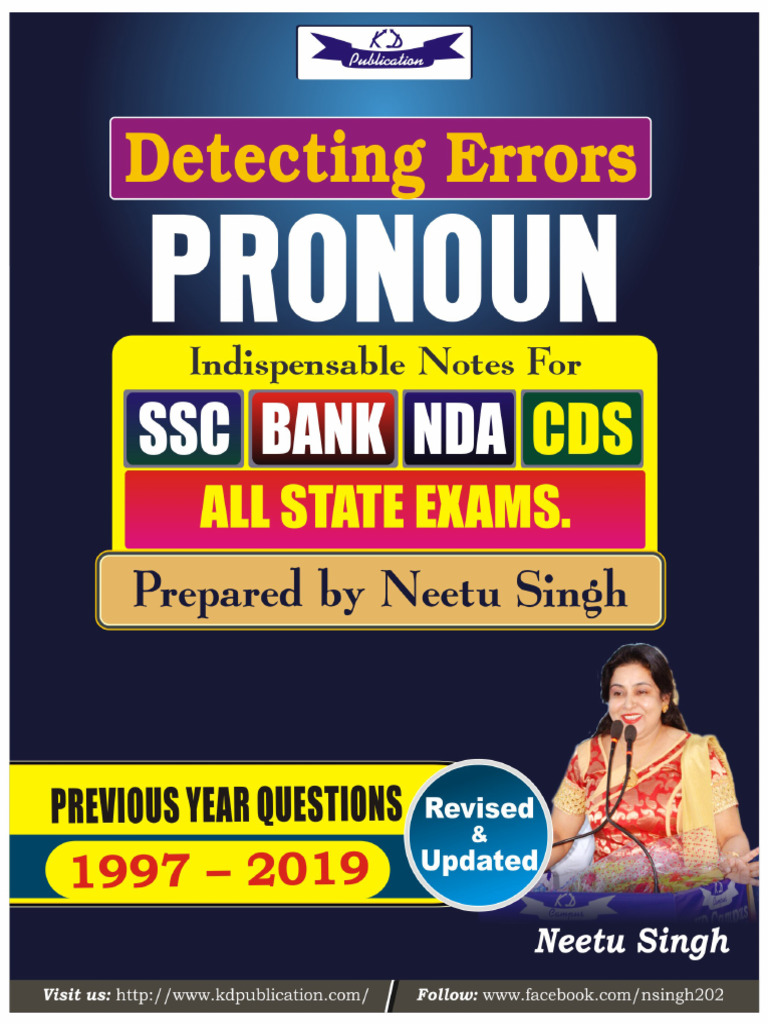6 - Pronoun Common Error 20210106045620 | PDF | Pronoun | Grammatical ...